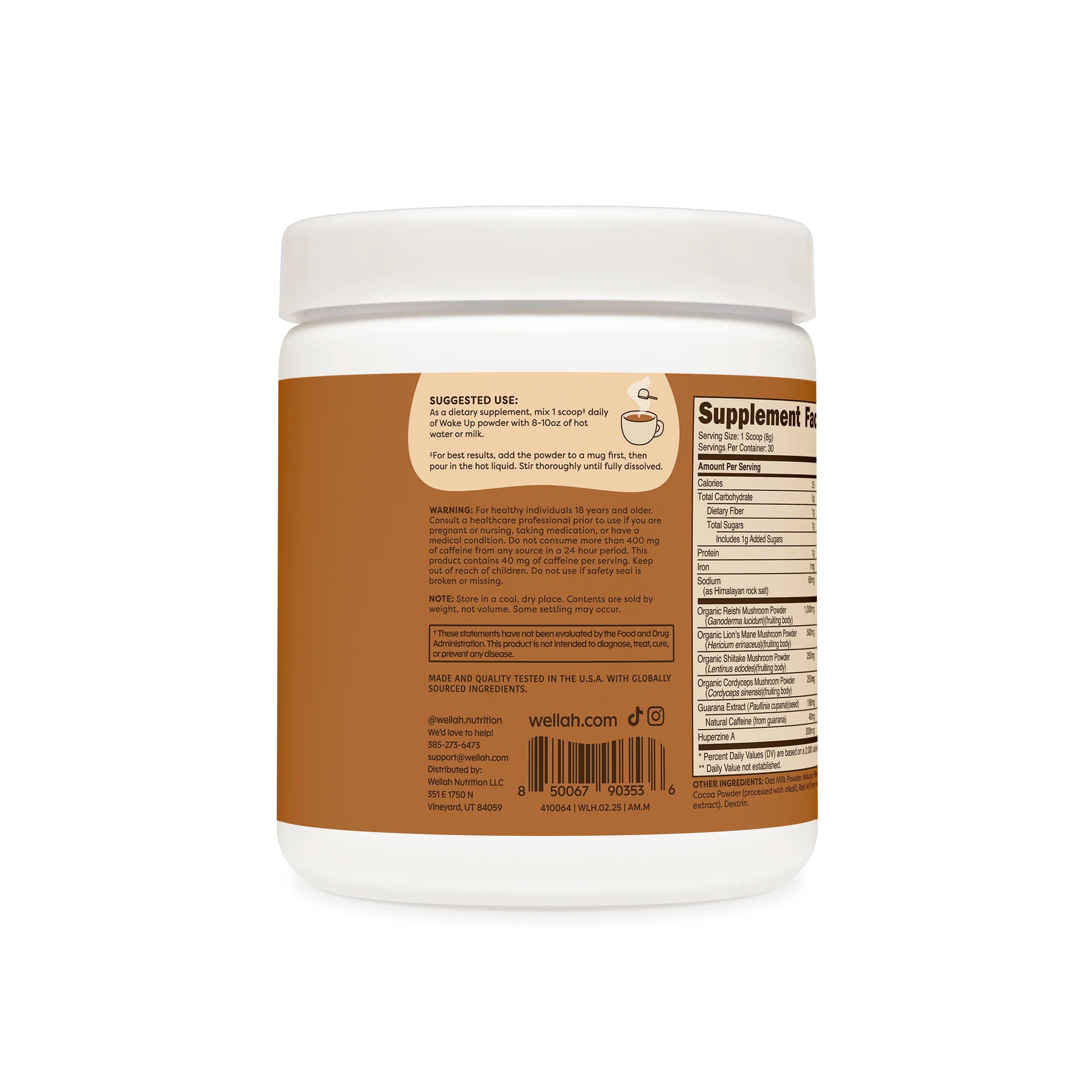 Wake Up Adaptogenic Mushroom Drink | 30 Servings - Image 3