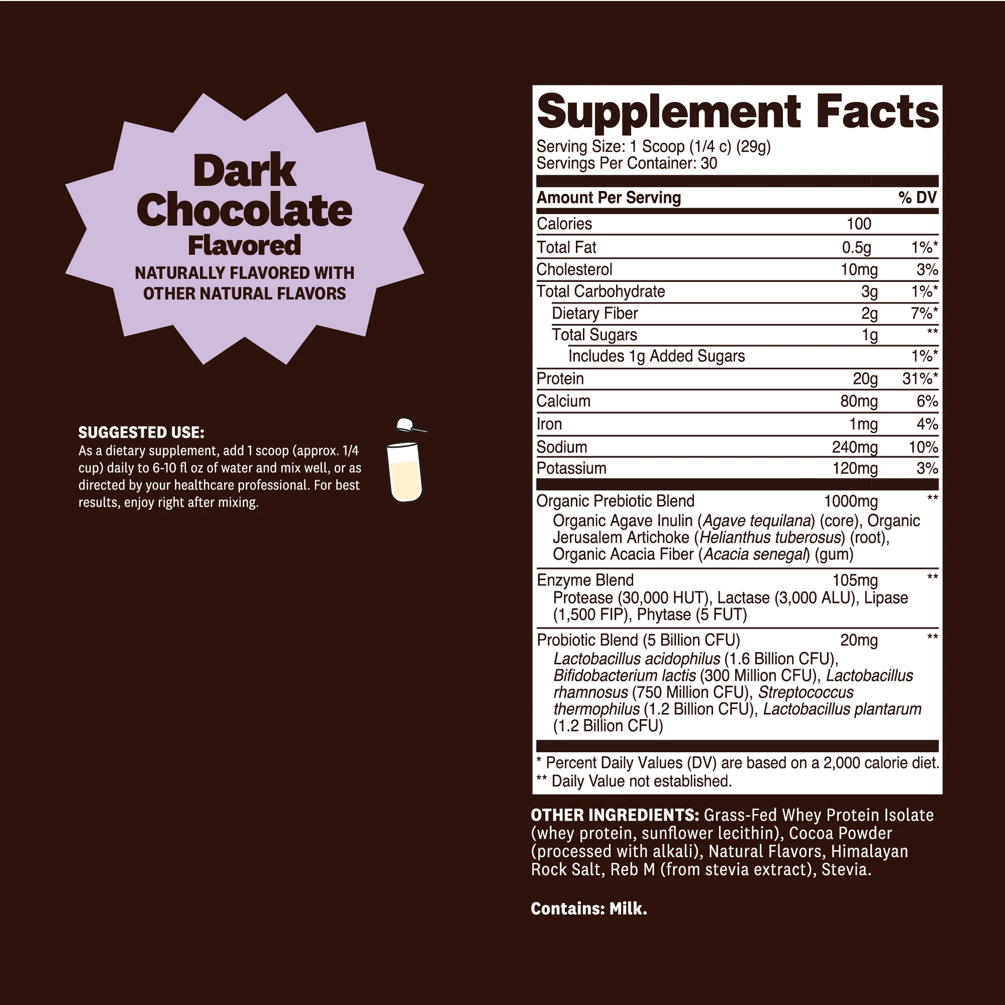 Grass-Fed Whey Protein + Pre & Probiotics | 30 Servings - Image 4