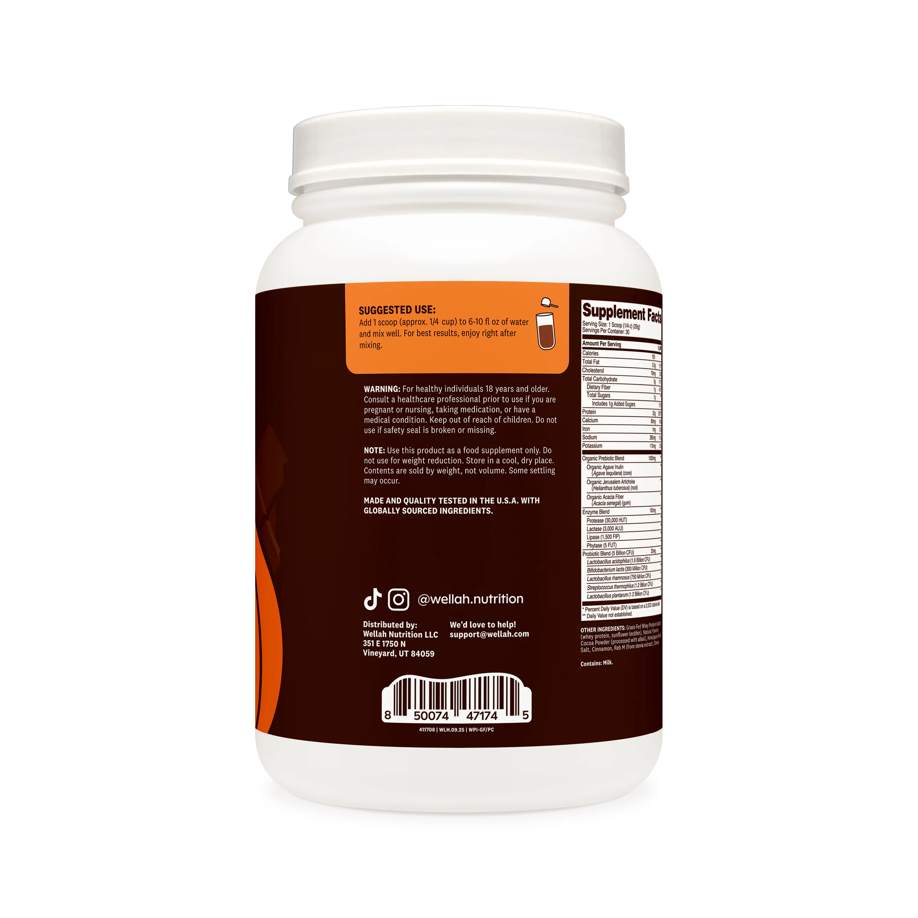 Grass-Fed Whey Protein + Pre & Probiotics | 30 Servings - Image 8