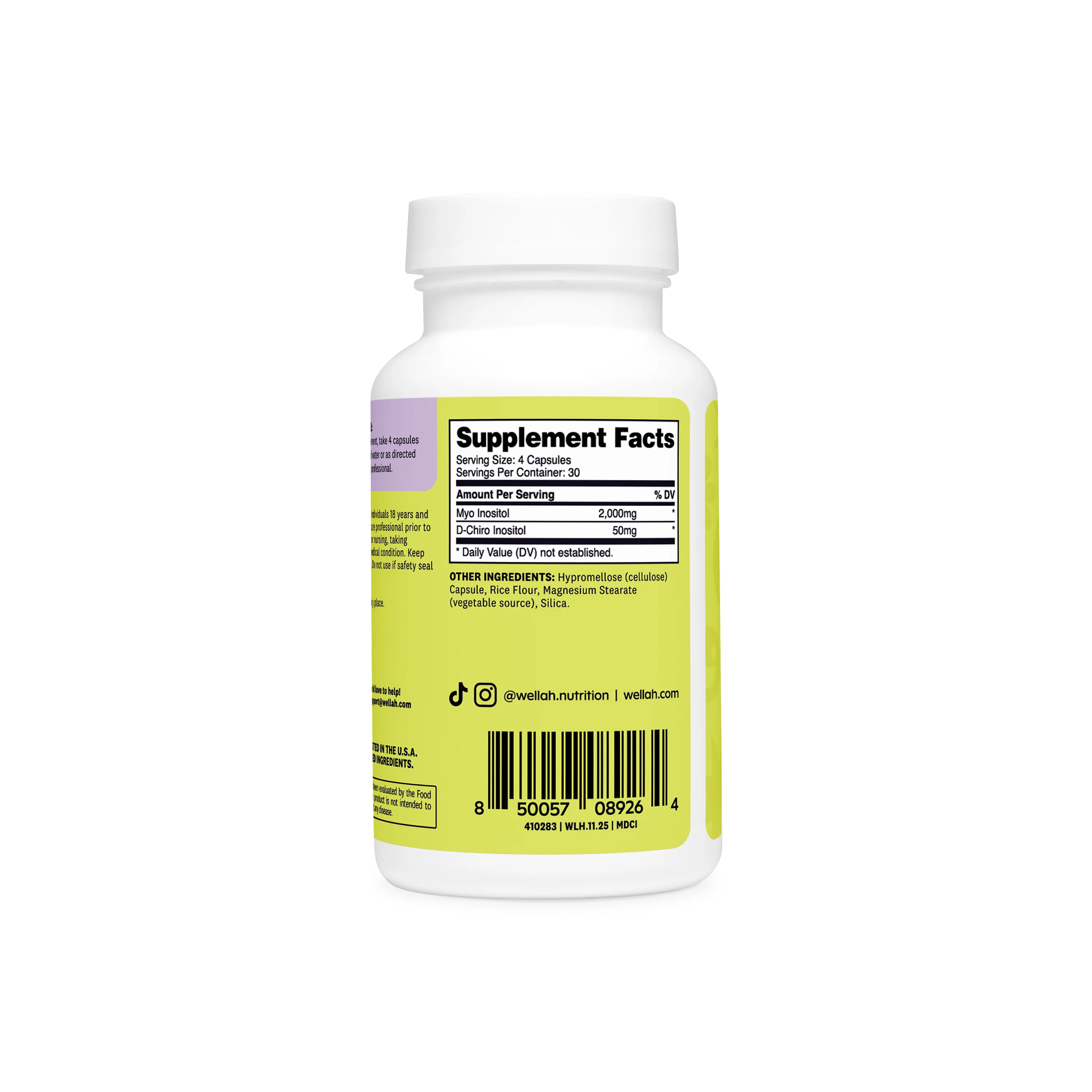 Myo + D-Chiro Inositol Capsules | 30 Servings - Image 3